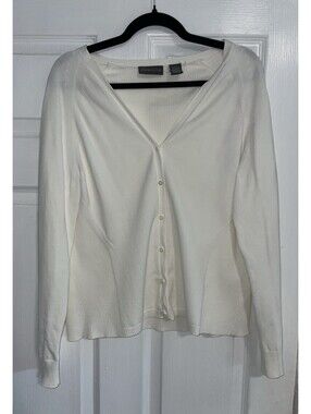 Relativity White Cardigan 70% cotton